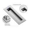 Ravinte 1 Pack Brushed Nickel Sliding Closet Door Handles Silver