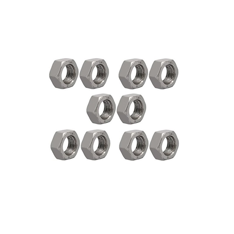 sourcingmap 10pcs M16 x 1.5mm Pitch Metric Fine Thread Carbon