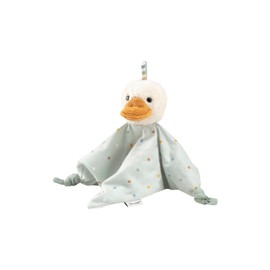 Sterntaler Edda Lou Cuddly Toy Comforter Small Duck Made of Jersey, with Rattle for Boys and Girls