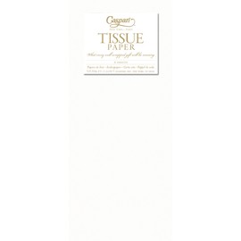 Caspari Solid Tissue Paper in White, 8 Sheets Included
