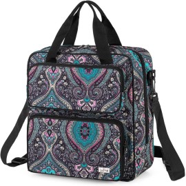 LoDrid Large Embroidery Bag With Multiple Pockets And Shoulder Strap For Supplies