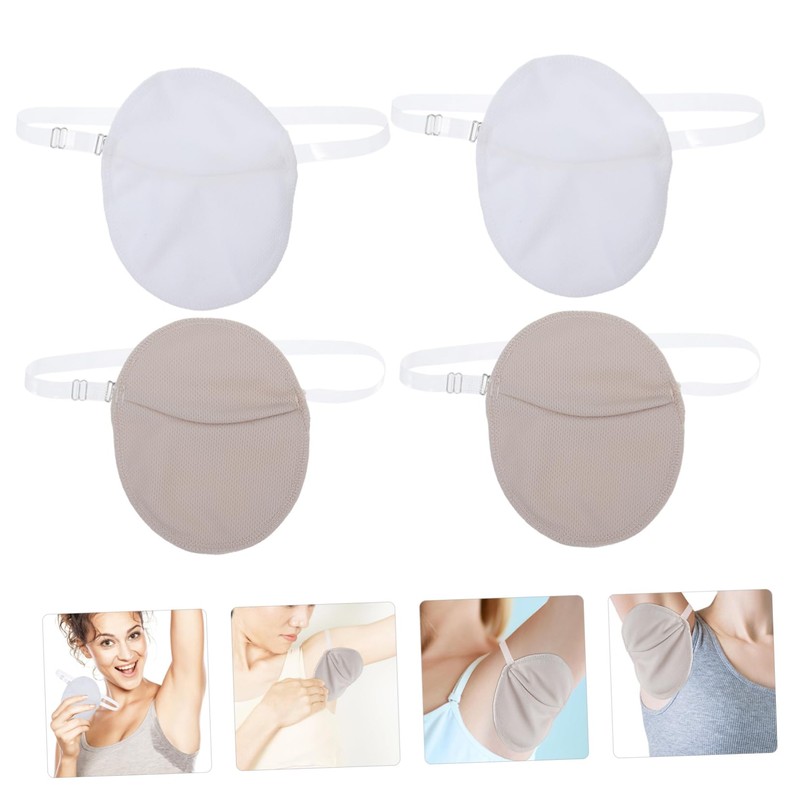 FOMIYES Underarm Pads 2 Pair Armpit Sweat Absorbers for Sweating