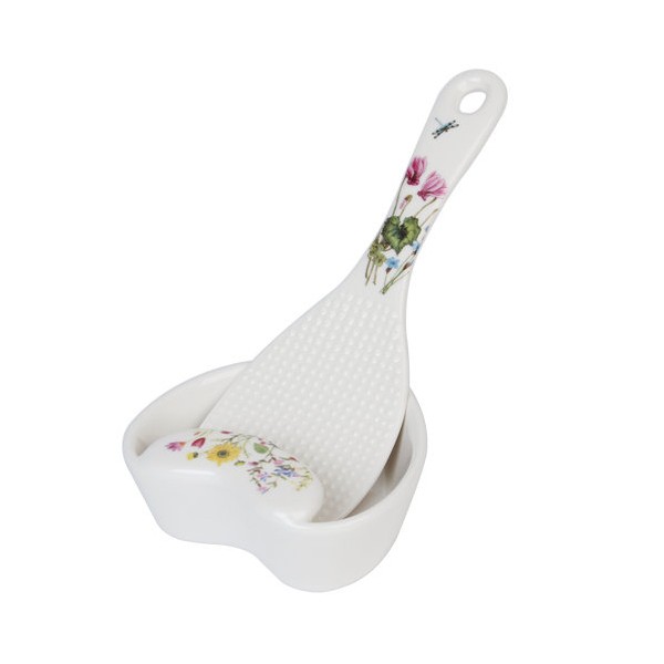 Golden Bell Wildflower Rice Spatula + Saucer / 골든벨 야생화