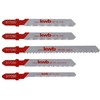 kwb 5-Piece HSS Metal Jigsaw Blade Set for Coarse and