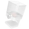 Cereal Dispenser 17.5oz Capacity Single Grid Grain Dispenser Transparent Plastic