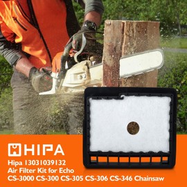 Hipa 13031039132 Air Filter Kit for Echo CS-300 CS-301 CS-305 CS-306 CS-340 CS-341 CS-345 CS-346 CS-3000 CS-3400 CS-3450 Chainsaw 13031039131 Fuel Filter