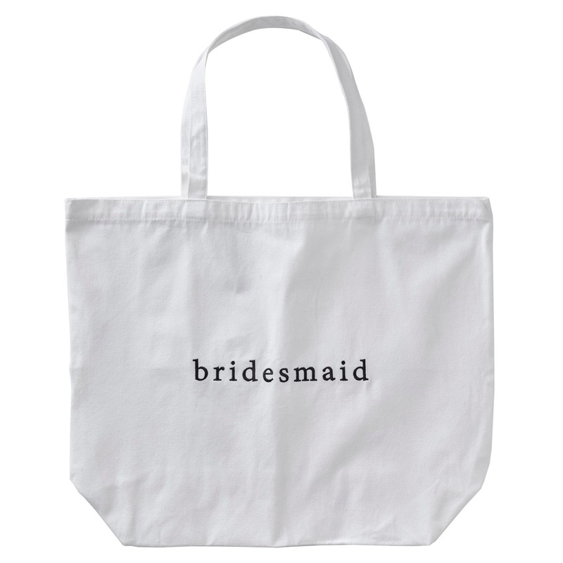 Ginger Ray Embroidered Bridesmaid White Fabric Hen Party Bag 55cm