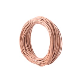 KONMAY 2.0mm Round Real Leather Cord, 25 Yards Natural Leather String Cord for Jewelry Making, Necklaces, Bracelets and Crafting