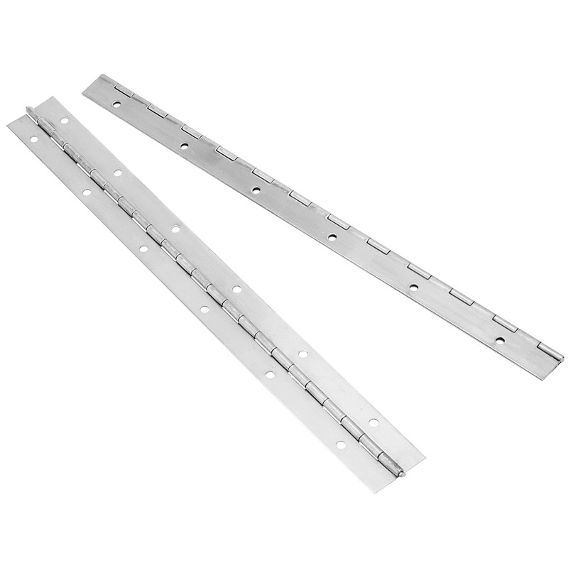 MANCHAP 8 PCS 12 Inch Silver Continuous Piano Hinge, Stainless