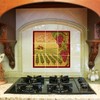 VictoryStore Kitchen Backsplash Ceramic Tile - Grapes and Vineyard Vector