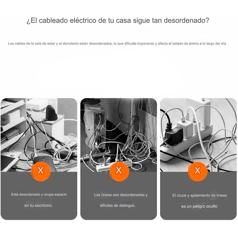 Vimi Cubierta para Cables De 3 Metros Organizador Y Protector