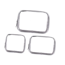 Baluue 1set Transparent Makeup Bag Travel Toiletry Bag for Women Large Medium Small Versatile Storage Organizer for Cosmetics Shaving and Personal