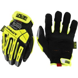 Mechanix Wear Size 8 M-Pact E5 Armortex And TrekDry And D3O Hi-Viz Cut Resistant Gloves, Fluorescent Yellow & Black, Small (SMP-C91-008)