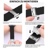 Nepfaivy Replacement Strap Compatible with Watch Strap 40 mm, 41