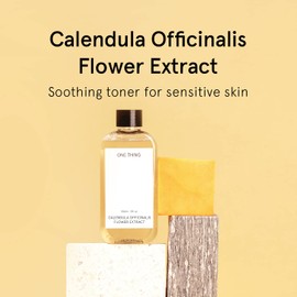 ONE THING Calendula Officinalis Flower Extract 5 fl. oz. | Hydrating Soothing Vegan Toner Essence for Smooth Facial Skin | Korean Skin Care