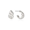Refined volume stud earrings OTE122112NWW stone color / 리파인드 볼륨
