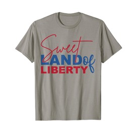 Sweet Land of Liberty Cherry Bow Cute Patriotic T-Shirt