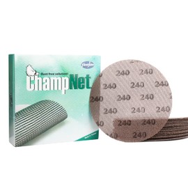 ChampNet Mesh Drywall 9 Inch Sanding Disc 240 Grit 25PCS, Sand Screen 9in Sandpaper Net Dust Free Hook and Loops Discs | Compatible with Radius 360 Drywall Sander | Ideal for Drywall, Floor, Putty Use