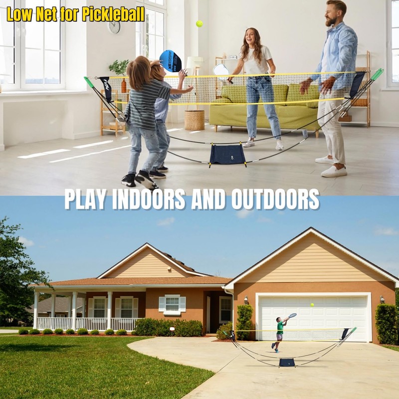 FIITY 2-in-1 Pickleball/Badminton Combo Set