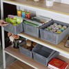 Afromy 3 Pack Plastic Kitchen Storage Baskets, Rectangle Basket Set
