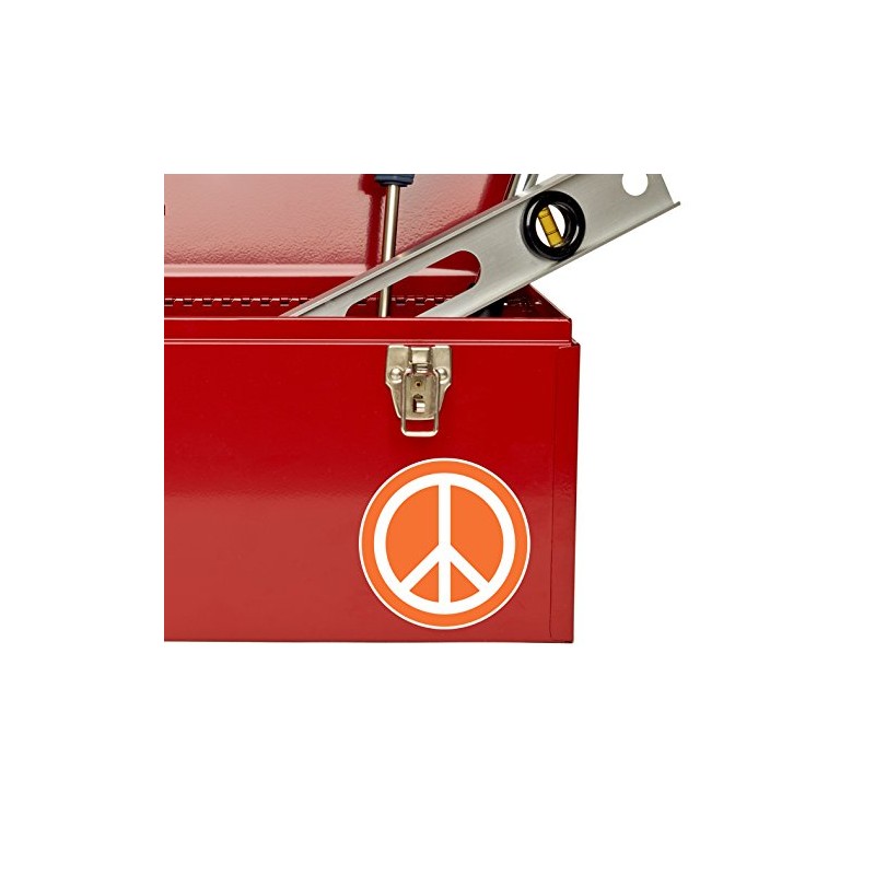 2 x 10cm Peace Vinyl Sticker Symbol Hippy Camper Van