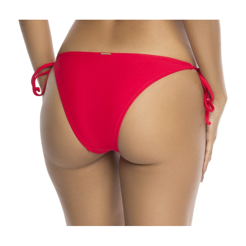 RELLECIGA Women's Swimwear Bikini Bottom with Lace-Up Bottom, Watermelon red