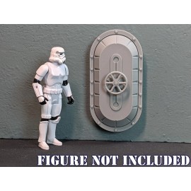 Unbranded 1/18 Scale Bulkhead Door - Prop for 3.75" action figure diorama