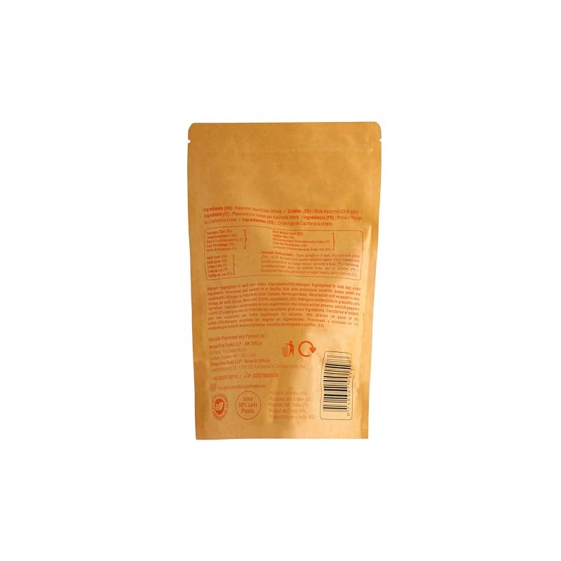 BanyanTree Foods Kashmiri Red Chilli Whole 100g ~ All Natural,