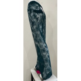 Victoria's Secret VS Archives See Through Rose Lace Sleep Pants  Green XS  NWT