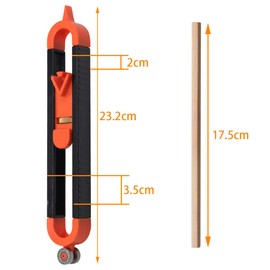 FANGZHE Contour Gauge, 1 Irregular Shape Duplicator and 2 Pencils, Contour Gauge with Lock, Precise Contour Gauge, for DIY Handyman, Construction, Carpet, Tile Laying, Precisely Copy Irregular Shape