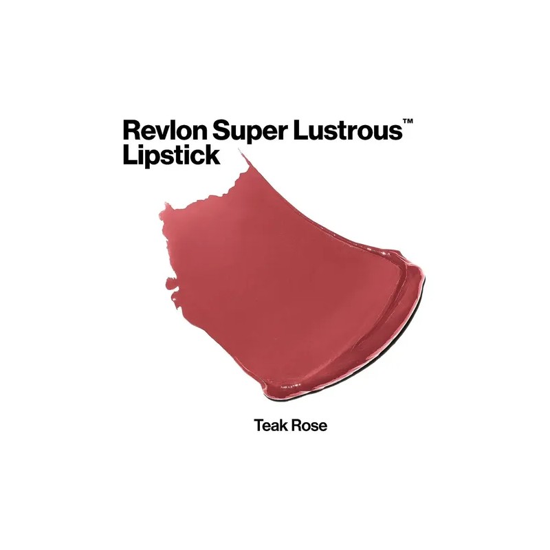 Lápiz Labial Revlon Super Lustrous Lipstick Tono Teak Rose