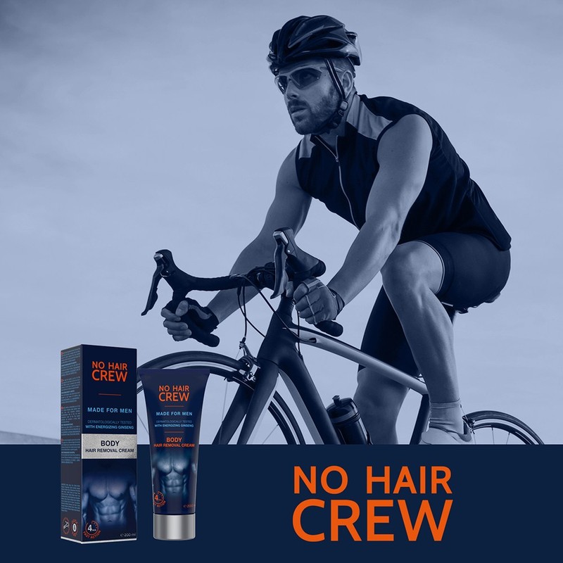 No Hair Crew Body Hair Removal Cream for Arms/Legs, 200ml,