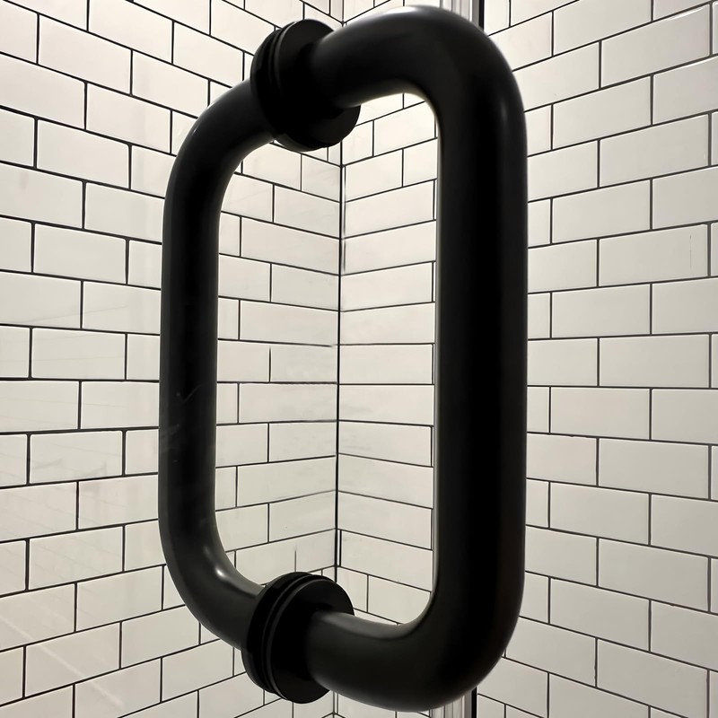 MCOCOD 6" Shower Door Handle, Double-Sided Pull Handle with Metal