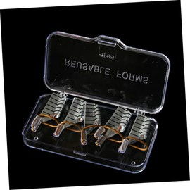 Healvian 10pcs Reusable Metal Nail Mold Tips Aluminum Nail Extension Forms Accurate Guides for Professional and Manicure Use