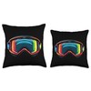 Ski Goggles Vector Throw Pillow
