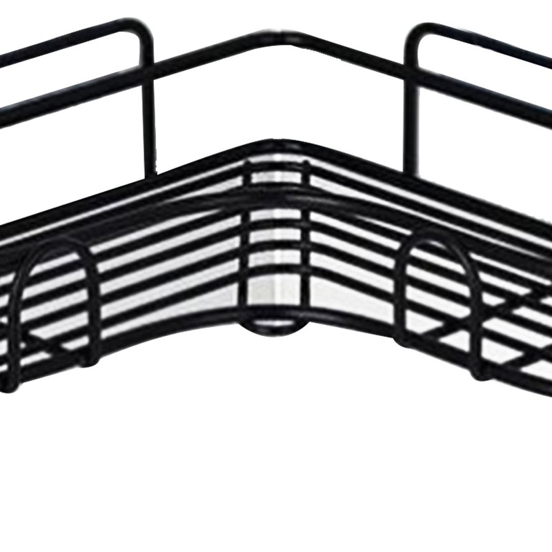 2PCS Corner Storage Rack Triangular Shower Organizer Shelf Wall Mount