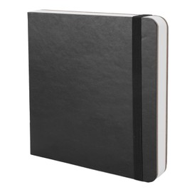 Watercolor Sketchbook, 30 Sheets 300GSM, 15x15cm, Textured Painting Paper for Daily Use, Sketching, Designing, for Colored Pencil, Pen, Great As a Planner, Gift (Black)