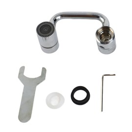 Faucet Extender Mechanical Arm Rotatable Splash Proof Copper Faucet Aerator for Kitchen Bathroom Sink
