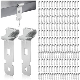 Blulu 250 Pcs Z-Purlin Clips for Angled Flanges 1/8"-1/4" Thick, Z Clips Steel Hanging Clamp for Suspending Grid Wire and Jack Chain from Bar Joists and Purlins