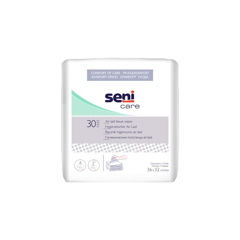 SENI CARE Airlaid Wipes - PZN 05565563 - Pack of
