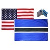 K's Novelties Set of 2 Flags with Matching Friendship Crossed