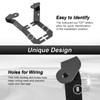 ROMELACK Ditch Light Bracket Heavy Duty Steel Hood Mount Brackets