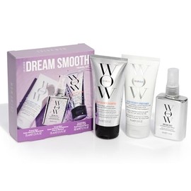 COLOR WOW COLOR WOW Dream Smooth Travel Kit C Includes Shampoo, Conditioner and Dream Coat C Get the silky, liquidy, glossy texture of your dreams and defy humidity for days, everywhere you go