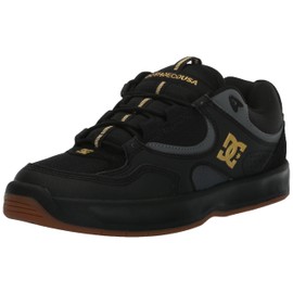DC Men's Kalynx Zero Casual Skate Shoe, Black/Gold, 11.5