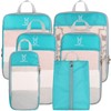 See Through Expandable Compression Packing Cubes, Mesh Travel Packing Cubes