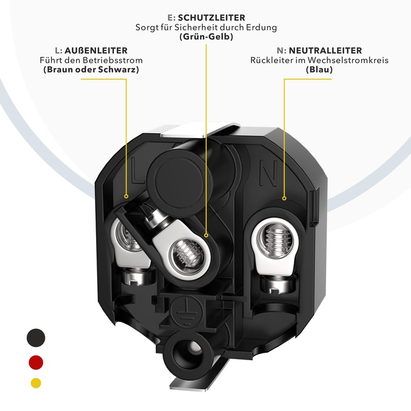 Schuko Plug 230 V IP54 - Set of 3 Robust