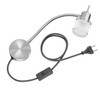 ledscom.de Miras Reading Lamp Gooseneck Switch Plug + GU10 LED