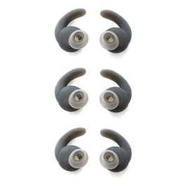 3 Pairs of Eargels for JBL Synchros Reflect BT in-Ear Sports Bluetooth Headphones Medium