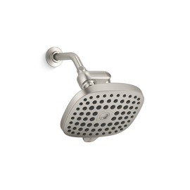 KOHLER R24670-G-BN Aquifer Filtered Showerhead with Water Filter System, Multifunction Shower Head with Filters Combo Kit for Skin and Hair, Vibrant Brushed Nickel