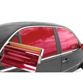 JNK NETWORKS Precut Red Tint Film Kit for Any Car,Truck,Minivan,SUV(All Windows Plus Back Windshield)